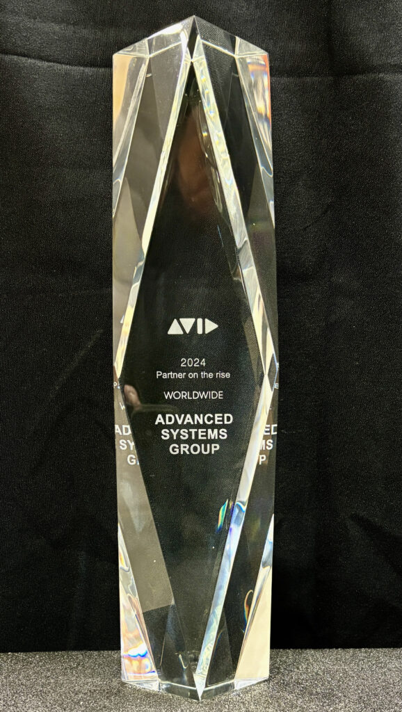 ASG's Avid Partner on the Rise award