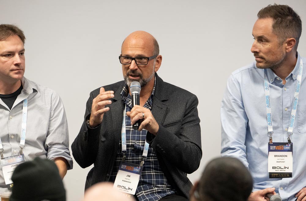 L to R: John Smart(Account Executive, ASG), Jim Vastola(AV & Events Production / Sr. Engineering Manager, Robinhood), Brandon Whittaker(AV Experience Manager, Snap, Inc.)