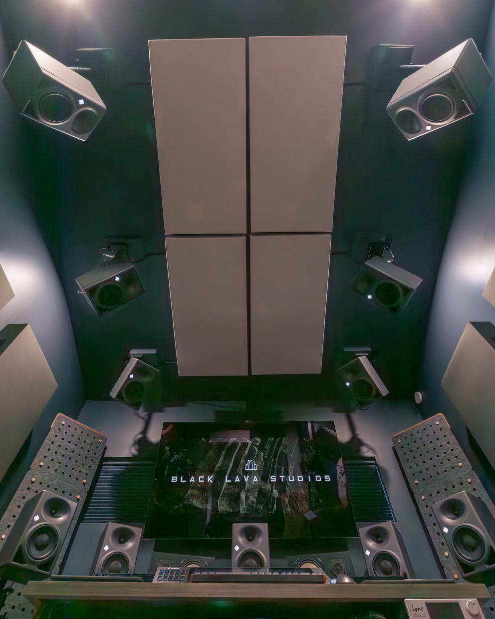 Neumann KH 150 monitors in the Black Lava Studios 9.1.6 system